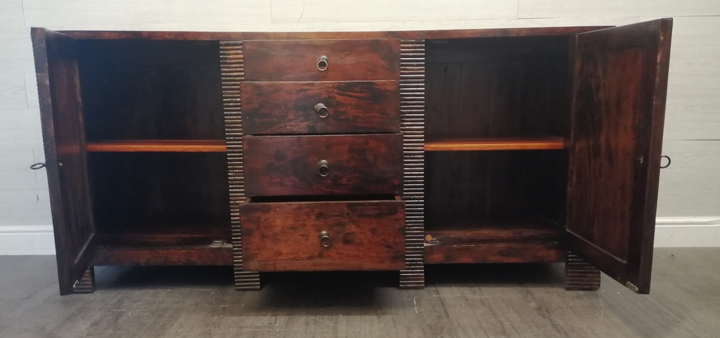 Great dark wood triple sideboard