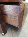 Great dark wood corner tv stand