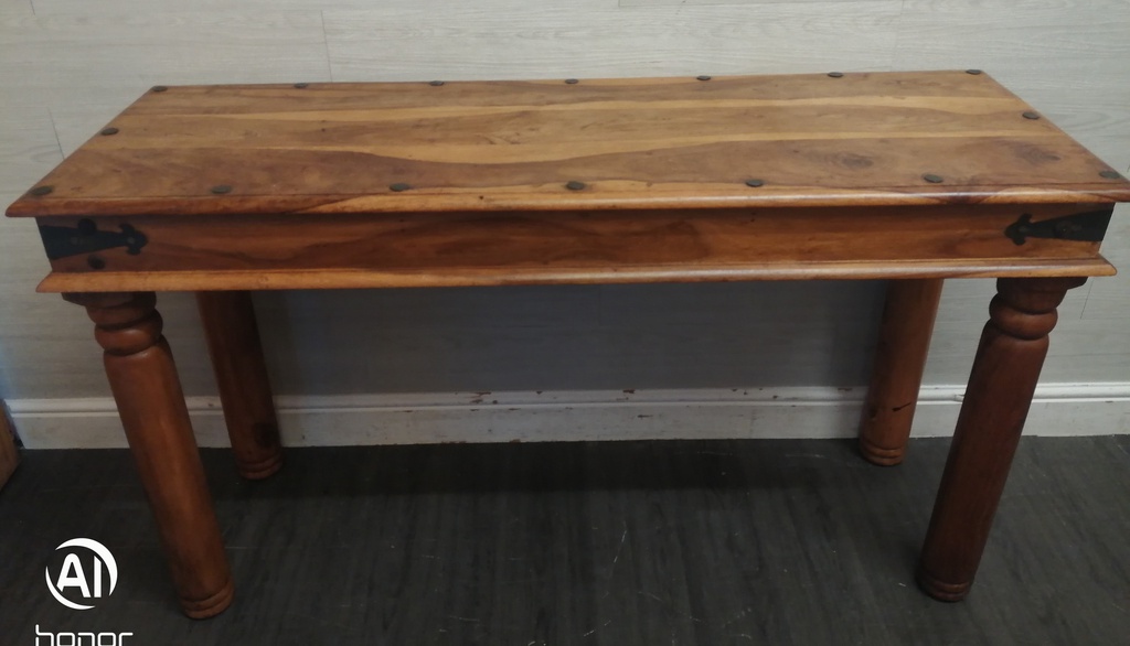 QUALITY  SHEESHAM WOOD CONSOLE TABLE