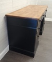 Great painted black numbered desk