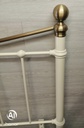 Lovely 5ft cream metal victorian style headboard