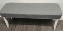 Grey Upholstered dining bench