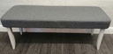 Grey Upholstered dining bench