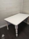 SOLID PINE 5FT WHITE WASHED  DINING TABLE