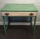 CREAM &amp; GREEN PAINTED DRESSING DESK