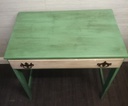 CREAM &amp; GREEN PAINTED DRESSING DESK