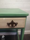 CREAM &amp; GREEN PAINTED DRESSING DESK