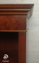 MAHOGANY REPRO DARK WOOD BOOKCASE