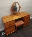 Solid pine dressing table set