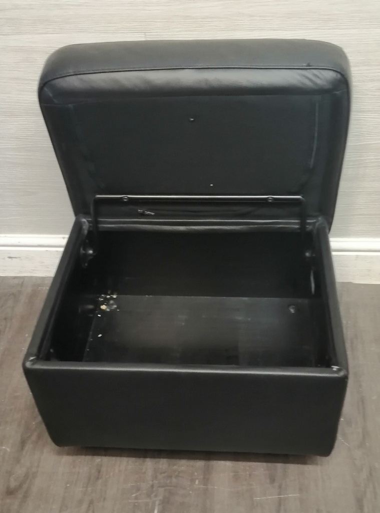 BLACK STRESSLESS OTTOMAN MODERN FOOTSTOOL