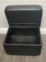BLACK STRESSLESS OTTOMAN MODERN FOOTSTOOL