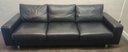 Stressless by Ekornes  Emma 200 Black Leather Sofa