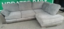 Large Grey Cuddle Chair / Sofa
