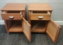 MODER PAIR OF BEDSIDE CUPBOARDS