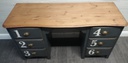 Great painted grey numbered desk