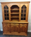 Quality large pine glazed display unit