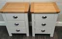 Pair Of Grey Shaker style Bedside Chests