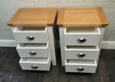 Pair Of Grey Shaker style Bedside Chests