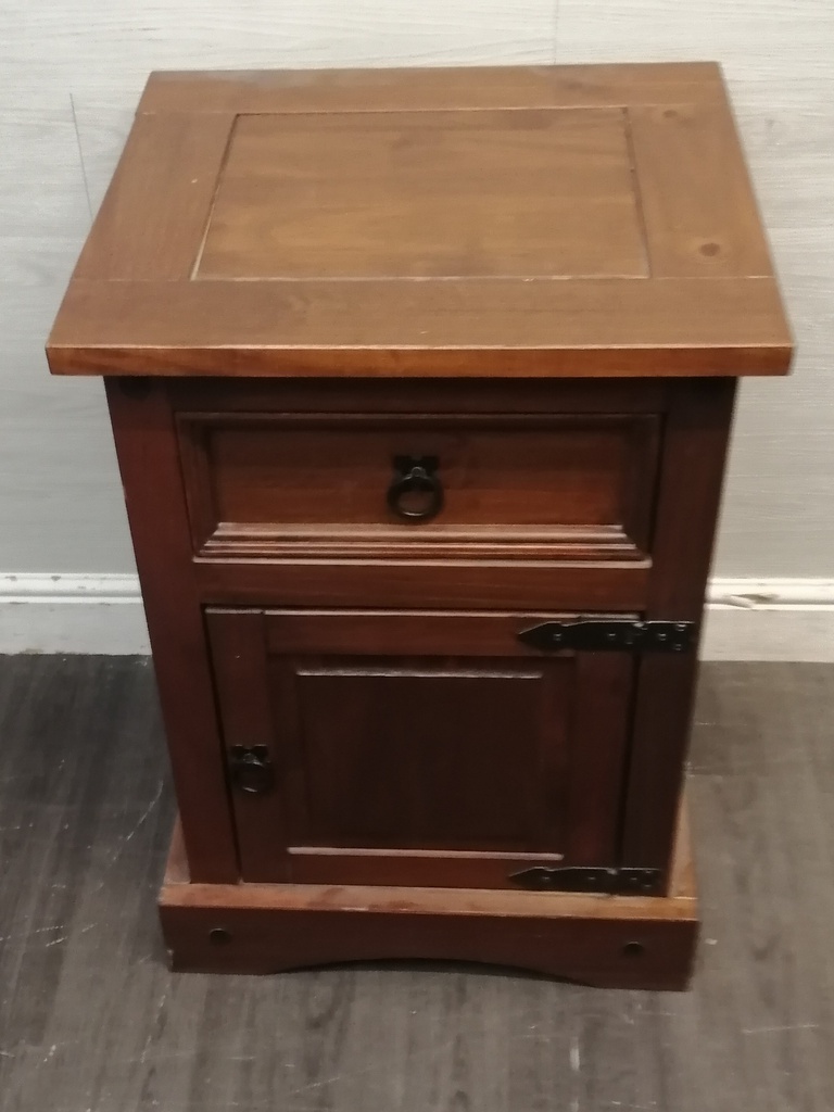 Single large mexican pine bedside