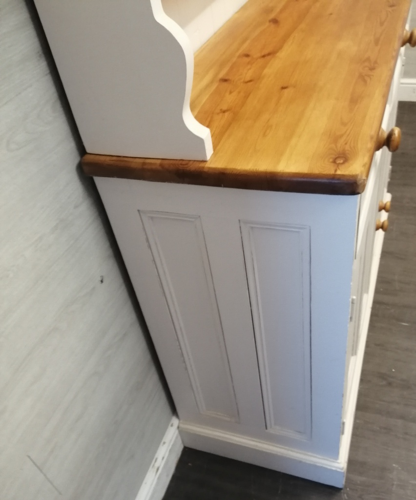 lovely white painted solid pine shabby chic dresser