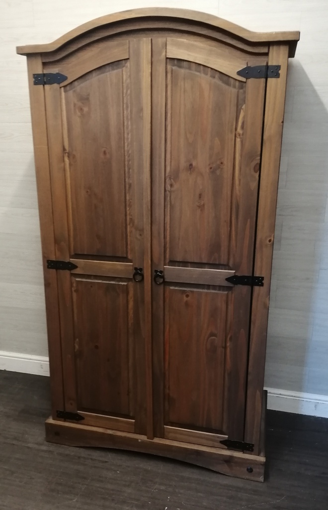 MEXICAN PINE DOUBLE WARDROBE