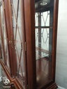 Quality large mahogany repro glazed display unit