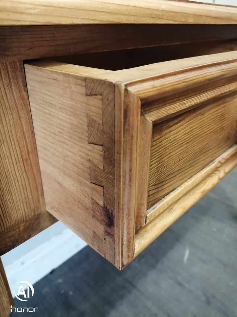 PINE DRESSING TABLE WITH MIRROR