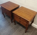 Lovely pair of french style two drawer bedsides