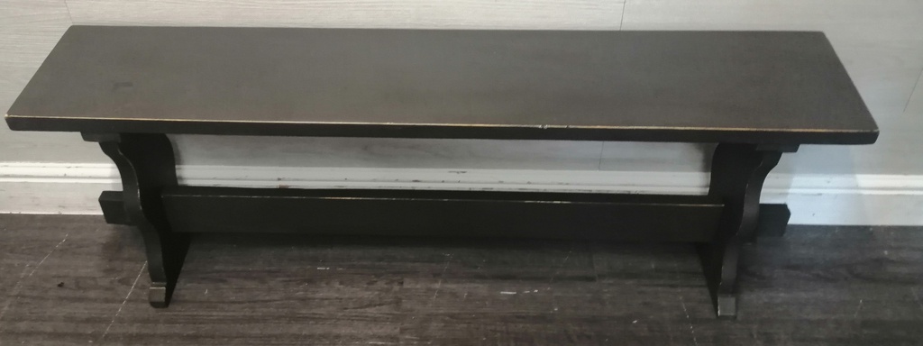 4ft ‘Graphite’ Pine Dining Table &amp; Bench Set