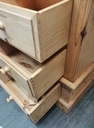 Quality triple size solid pine wardrobe with drawers