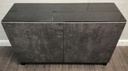 MODERN GREY AND BLACK LOW SIDEBOARD/SIDE UNIT