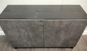 MODERN GREY AND BLACK LOW SIDEBOARD/SIDE UNIT