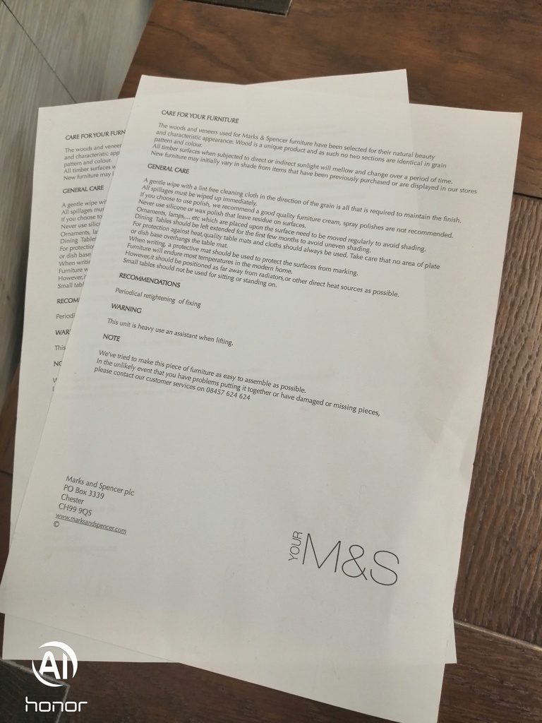 Marks &amp; Spencer ‘SONOMA’ Dark Wood Wardrobe