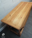 Large solid pine gate leg dining table