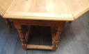Large solid pine gate leg dining table