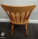 set of four spindle back dining chairs