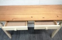Shaker style pine 2 two drawer console table