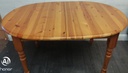 NEAT OVAL SOLID PINE EXTENDING DINING TABLE