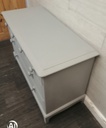Painted Grey Six Drawer Stag Chest