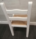 QUALITY SET OF FOUR SOLID LADDER BACK DINING CHAIRS