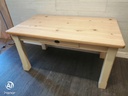 QUALITY 5FT PINE TABLE WITH DRAWER