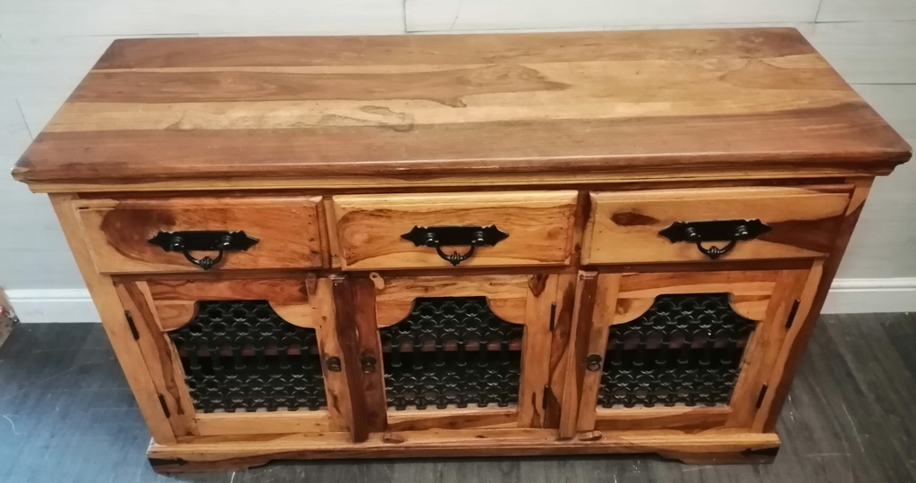 QUALITY SOLID SHEESHAM WOOD SIDEBOARD