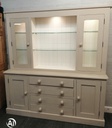 LARGE PAINTED PINE DRESSER