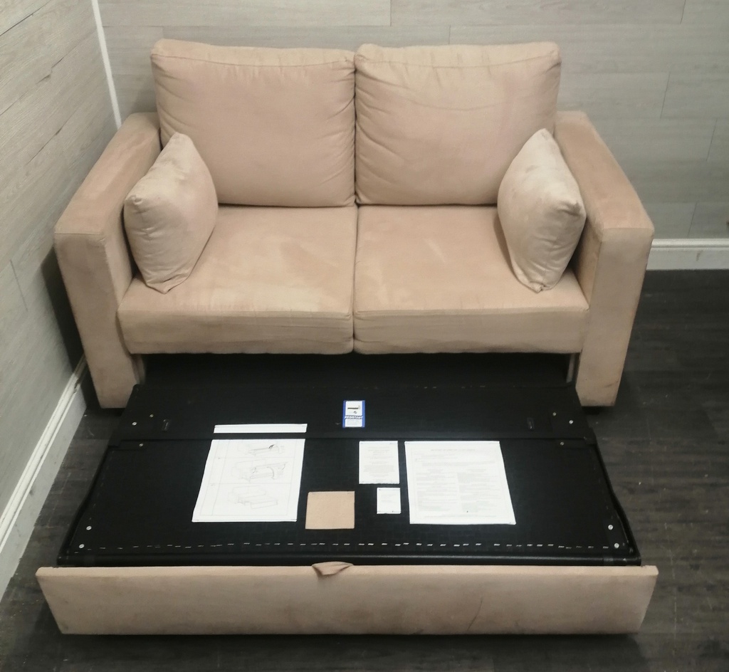 MODERN SUEDE STYLE SOFA BED