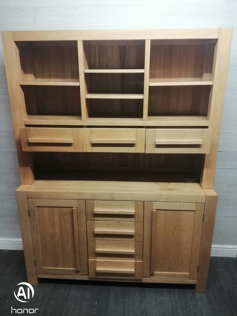 BARGAIN OAK DISPLAY DRESSER UNIT