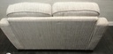 HIGH BACK TWO SEATER BEIGE TONED SOFA