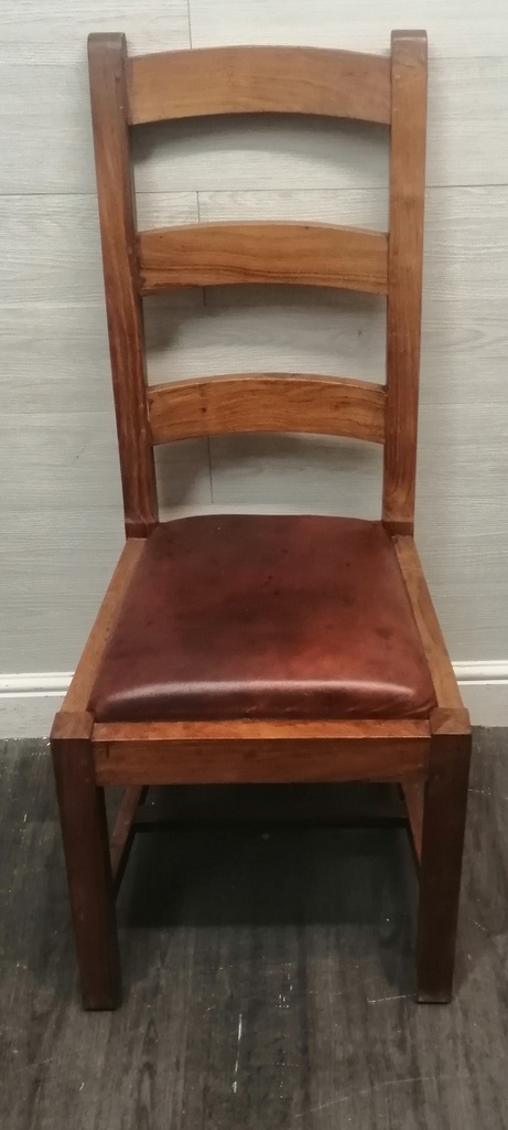 SET OF EIGHT RUSTIC SHEESHAM DINING CHAIRS