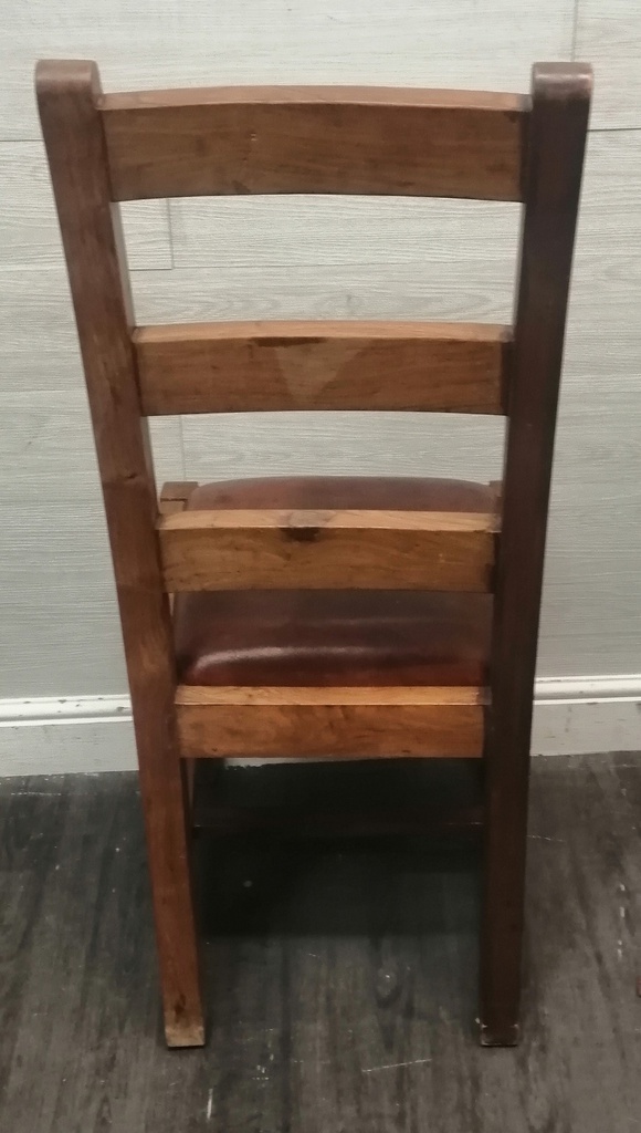 SET OF EIGHT RUSTIC SHEESHAM DINING CHAIRS