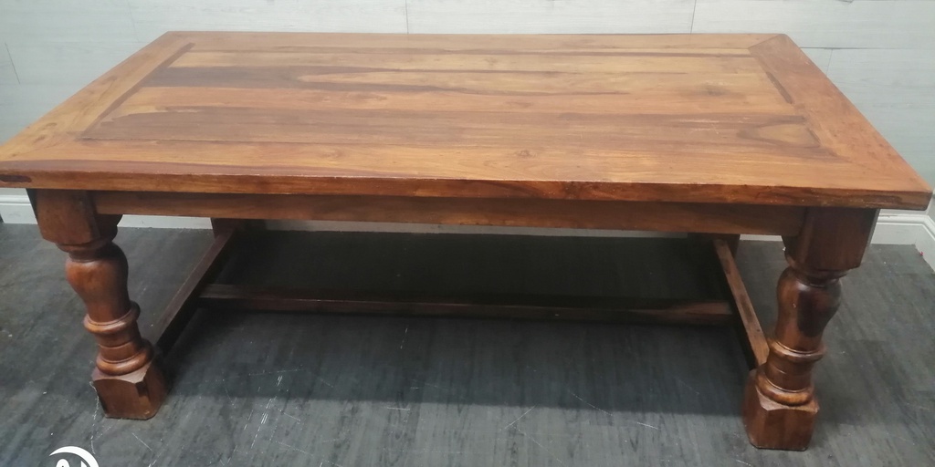 Quaility Large Sheesham Dining Table &amp; Eight Chairs