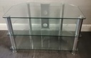 Glass tv stand